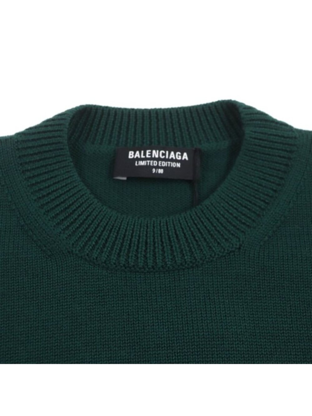Balenciaga 22 SS Limited Edition 9/80 Paris Logo Embroidery Crew Neck - Picture 3 of 11